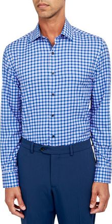 W.R.K Check Performance Dress Shirt in Lilac/Blue at Nordstrom Rack, Size 15.5