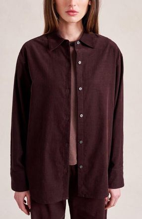 La Ligne Alain Shirt in Chocolate at Nordstrom, Size X-Small