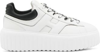 Hogan H-Stripes Sneakers In White Leather