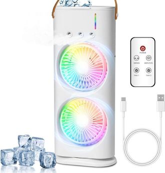 OEM Aire Acondicionado Port&aacute;til, Mini Enfriador De Aire, Mini Ventilador Usb, Enfriador Evaporativo De 600 Ml, 3 Velocidades, 3 Modos De Nebulizaci&oacute;n, Air