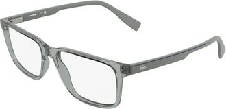 Lacoste Rechthoekige Brillen - Heren - Brillen - Grijs - 56 MM - Accessoires