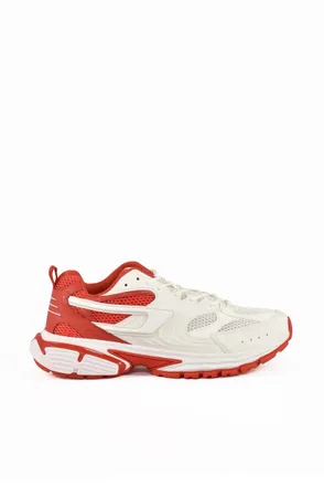 Diesel Fabric Sneakers - White/Red