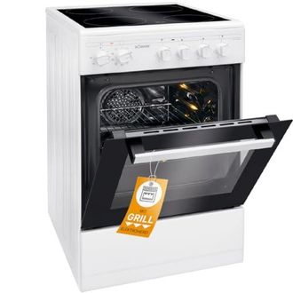 Bomann Ehc 7939 Horno De 50 Cm Con Estufa, Cocina El&eacute;ctrica, Independiente De 50 Cm Con 4 Fogones, Cocina Con Horno De 43 Litros, Temperatura Superior/inferi