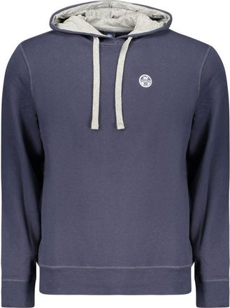 North Sails Blue Cotton Mens Mens Hoodie