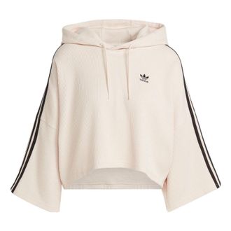 adidas (WMNS) adidas Crop Hoodies Beige IC5461