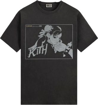 Kith x Capcom Chun Li T-shirt met print - Zwart