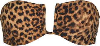Melissa Odabash Prague Leopard-print Strapless Bikini top - 48 (UK16 / XL)