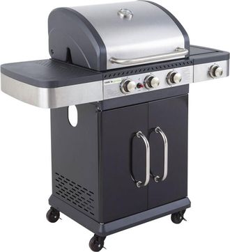 COOK IN GARDEN Cookin Garden - Barbecue a gas fidgi 3 con termometro - 3 bruciatori + fornello da 11,5kW