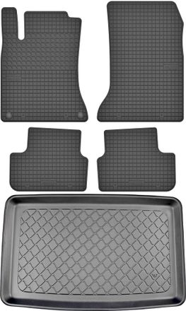 OEM Juego De Alfombrillas De Goma Para Coche Y Alfombrilla Para Maletero Para Mercedes Clase B W246 Hatchback (10/2011-12/2018)