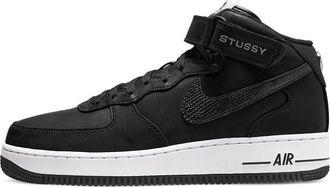 Nike x Stussy Air Force 1 Mid Black Snakeskin DJ7840-001