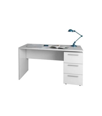 F.R.S. Frs - Mesa Despacho Tokio Tres Cajones Blanco Artik 74 Cm(alto)138 Cm(ancho)60 Cm(largo)