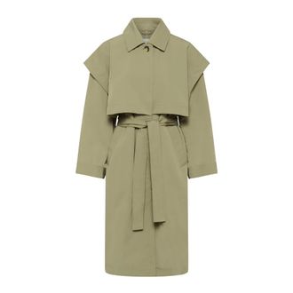 Soaked In Luxury Dames, Mantels, Groen, Maat: XL