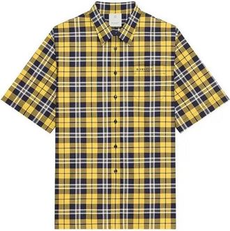 Givenchy Short Sleeve Shirt With Pocket Dark Yellow, Brand Size 40 (US Size 30)