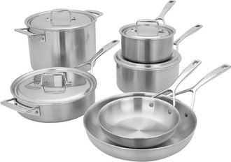 Demeyere Essential 5-Ply 10Pc Stainless Steel Cookware Set