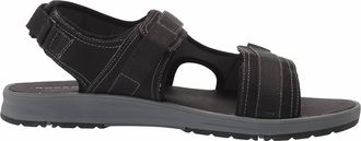 Rockport Mens Lucky Bay Sport 3 Strap Sandal In Black Nbk