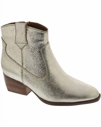 Seychelles Womens Upside Bootie In Metallic Gold