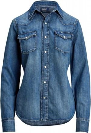 Ralph Lauren Mujer, Blusas y Camisas, Azul, Talla: L