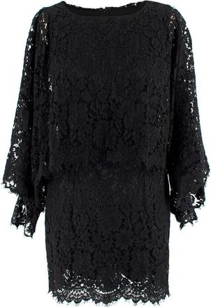 Dolce & Gabbana Black Lace Mini Dress Size S
