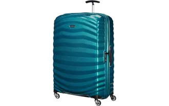 Samsonite Koffer SAMSONITE Lite-Shock Spinner, Damen, Gr. B/H/T: 33cm x 81cm x 55cm, blau, Kunststoff, Koffer Koffer