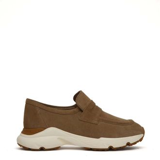 Tod's Tods, Sneakers, female, Beige, Size: 8 1/2 US Sporty Loafers
