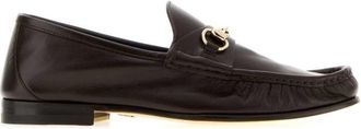 Gucci Brown Slip On Loafers