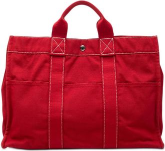 Herm&egrave;s Pre-owned Hermes Canvas Sac Deauville MM Ladies 1KML17ZQ2LV1XGLC