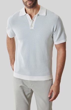 Robert Barakett Ronric Polo Sweater in Dusty Teal at Nordstrom, Size Xx-Large