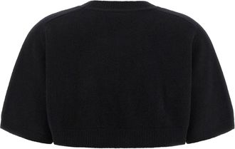 Elisabetta Franchi Wool and Cashmere Blend Sweater - Black