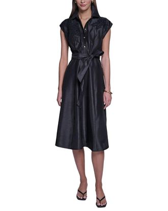 Halston Heritage Midi Shirtdress