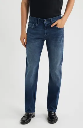 7 For All Mankind The Straight Leg Jeans in Dark Blue at Nordstrom, Size 29