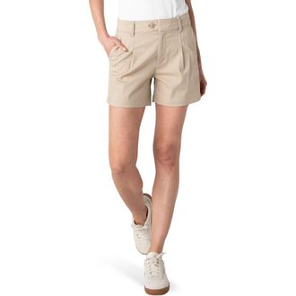 Liverpool L.A. Pleated Trouser Shorts in Safari Sand at Nordstrom, Size 12