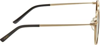 Simplify Unisex Gold Tone Round Sunglasses SSU128-C2