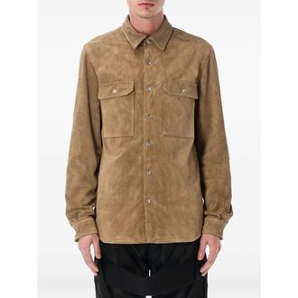 Rick Owens Leather Shirt Jacket