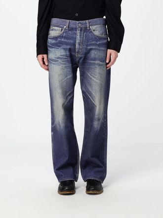 Our Legacy Our Third Cut Abstract Print Straight Jeans in Denim