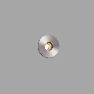 Netlighting Grund LED Small Outdoor In Ground Recessed Spotlight Matt Nickel IP67 in Grey