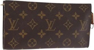 Louis Vuitton Pre-owned Canvas Pouch - Dames - Vintage Clutch - Bruin - ONE Size - Vintage