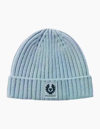 Belstaff Mens Belstaff Watch Beanie Hat Mist Blue - Size: ONE size