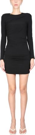 Dsquared2 Black Round Neck Mini Dress