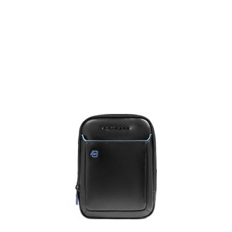 Piquadro Tassen, Heren, Zwart, ONE Size, Leather i Padmini crossbody bag with Air Pods pocket and Rfid protection