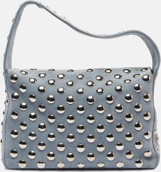 Khaite Elena Medium studded suede shoulder bag