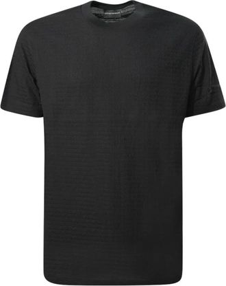 Emporio Armani T-shirts en polos Zwart - Heren - T-shirts - Zwart - S - Katoen - Tops