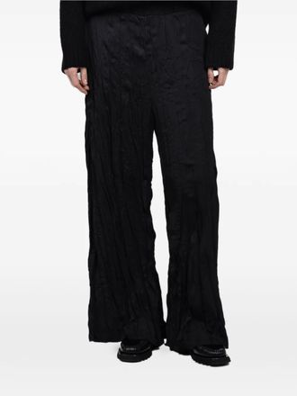 Masnada crinkled trousers - Nero