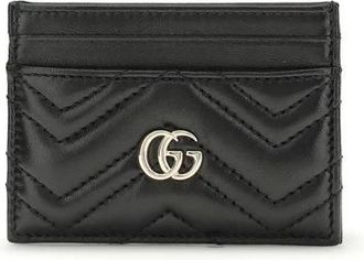 Gucci GG Marmont Cardholder - Dames - Portefeuilles - Zwart - ONE Size - Leer - Accessoires