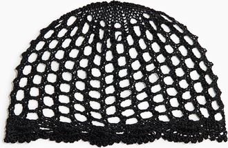 H&M Crochet-look Hat in Black at Nordstrom