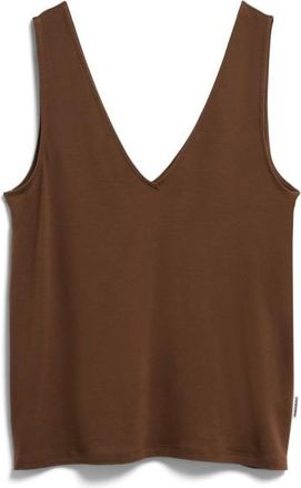 Armedangels V-Neck Jersey Top f&uuml;r Damen | braun
