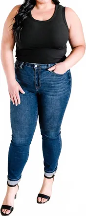 Judy Blue Cool Denim Non Distressed Jeans In Blue