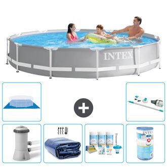 Intex Piscina Prism Frame Redonda - 366x76 Cm - 8-piezas S32113