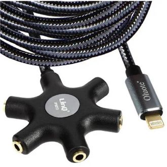 Trade Shop Trade Shop - Audio Da Lightning A 5x Jack Femmina Adattatore 5 In 1 Da 10 Metri Ip50100