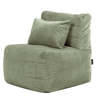 Icon Brand Puf sill&oacute;n modular en pana verde salvia