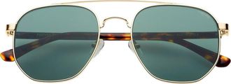 Freyrs Eyewear Austin Square Unixes Sunglasses in Gold/green at Nordstrom